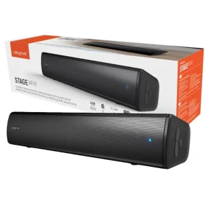 Creative Stage Air V2 USB Soundbar 6 Hours Battery Bluetooth 5.3 Dual-Driver & Passive Radiator Compatible with Nintendo & PS5