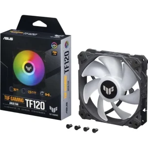 ASUS TUF Gaming TF120 ARGB Fan 3Pin LEDs Blade 120mm PWM Control For Computer Case & Liquid Radiator