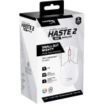 HyperX Pulsefire Haste 2 Core Wireless & Bluetooth Lightweight 59G Long Battery Life Up to 100 hours Long Battery Life Custom Core Sensor - White