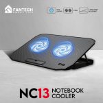 Fantech NoteBook Cooler , NC13 two fan suitable for 9-15.6 inch Laptop