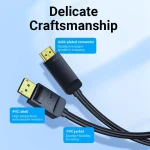 Vention 4K DisplayPort to HDMI Cable Black 1.5M - Image 3