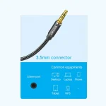 Vention Cotton Braided 3.5mm Male to 2RCA Male Audio Cable Blue Aluminum Alloy Type 1.5M - Image 18