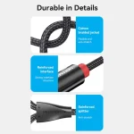 Vention Cotton Braided 3.5mm Male to 2RCA Male Audio Cable Blue Aluminum Alloy Type 1.5M - Image 22