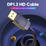 Vention DP Cable Black 2M - Image 2