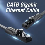 Vention Flat Cat6 UTP Patch Cable Black 1.5M - Image 2