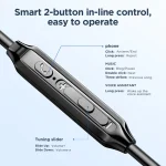 JOYROOM JR-EW02 Wired Series In-Ear Wired Earbuds-Black - Image 3