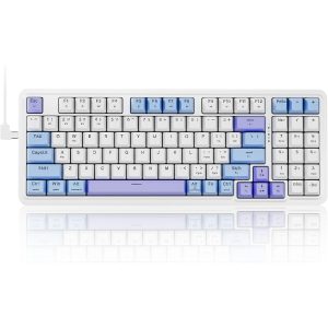 Redragon Mechanical Keyboard Wireless, Gaming Keyboard Wireless 3-Modes 94 Keys Mechanical Keyboard Hot-Swap Socket, RGB Creamy Gaming Keyboard Gasket Structure for PC/Tablet/Laptop/Xbox/PS4/PS5