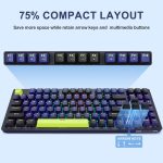 E-YOOSO Z-94 Mechanical Keyboard Rainbow Backlit, 94 Keys 90% Gaming Keyboards for Games and Office Work, Black (Blue Switch) - Image 4