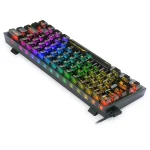 Redragon K617CTB-RGB 60% Wired RGB Gaming Keyboard, 61 Keys Compact Full-Transparent Mechanical Keyboard - Image 3