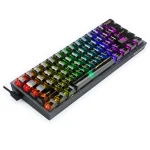 Redragon K617CTB-RGB 60% Wired RGB Gaming Keyboard, 61 Keys Compact Full-Transparent Mechanical Keyboard - Image 6