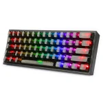 Redragon K617CTB-RGB 60% Wired RGB Gaming Keyboard, 61 Keys Compact Full-Transparent Mechanical Keyboard - Image 5