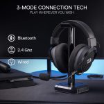 Redragon H858 3-Mode Wireless Gaming Headset, 7.1 Surround Sound, 53 mm Drivers, Memory Foam Ear Pads, Detachable Noise-canceling Microphone - Image 4