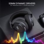 Redragon H858 3-Mode Wireless Gaming Headset, 7.1 Surround Sound, 53 mm Drivers, Memory Foam Ear Pads, Detachable Noise-canceling Microphone - Image 6