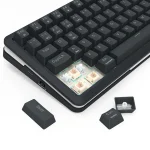 Redragon K708 Pro Wireless Mechanical Keyboard, Gasket RGB Gaming Keyboard with 81 Programmable Custom Keys, 3-Modes Wireless Keyboard with Hot-Swap Pre-Lubed Leopard L Switch, Screen & Knob, Black - Image 4