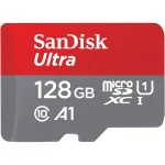 SanDisk 128GB Ultra microSDXC UHS-I Memory Card Up to 140 MB/s C10, U1, Full HD, A1, Micro SD Card