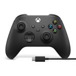 XBOX Core Wireless Gaming Controller – Robot Black– Xbox Series X|S, Xbox One, Windows PC, Android, and iOS - Image 2