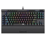 Redragon K587 PRO TKL RGB 3-Mode Wireless Mechanical 87 Keys Gaming Keyboard, 9 Dedicated Macro Keys, Media Control w/Detachable Wrist Rest, Hot-Swap Linear Red Switches