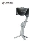 LENYES 3-Axis Gimbal Stabilizer Smartphone Intelligent Face Tracking With Adjustable Fill Light Tripod Bluetooth 5.2 ( LPH105 )