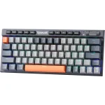 Redragon K634GG 65% RGB Wireless Gaming Keyboard, BT/2.4Ghz/Wired Tri-Mode, 63 Keys Hot-Swap Mechanical Keyboard w/Aluminum Cover Board, Dedicated Macro + Arrow Keys, Media Control & Linear Red Switch