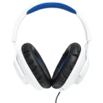 JBL Quantum 100P Wired Over-Ear w/ Detachable Mic Quantum SOUND Signature Memory Foam Comfort Compatible with Windows Sonic Surround Sound - White - Image 2