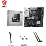 MSI B760M GAMING PLUS WIFI 6E mATX Supports 14th/13th/12th DDR5 PCIe 4.0 2x M.2 Gen 4 2.5G LAN - Black - Image 2