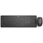 HP 230 Wireless Mouse and Keyboard Combo 2.4GHz Long Battery Life Durable & Low-Noise Design Windows & Mac OS Adjustable 1600 DPI Arabic / English Layout - Black