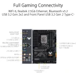 ASUS TUF GAMING B760-PLUS WIFI DDR5 Intel B760 LGA 1700 ATX PCIe 5.0 3x PCIe 4.0 M.2 2.5Gb Ethernet USB 3.2 Gen 2x2 Type-C - Image 2