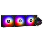 Thermalright Aqua Elite 360 Black V3 ARGB CPU Liquid Cooler, High Performance AIO w/ 3x TL-C12B-S V2 Fans, LGA1700