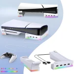 Sony PS5 Slim IPEGA PG-P5S021 RGB Light Host Horizontal Stand With 4 USB HUB
