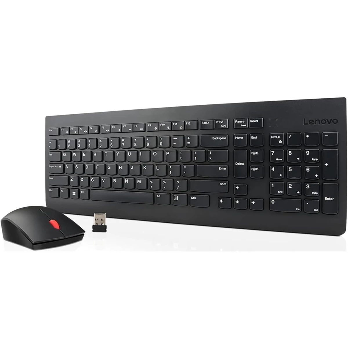 K51011112024-1200x1200 Lenovo 510 Wireless Keyboard & Mouse Combo Full Size Island Key Design Left or Right Hand Optical Mouse Arabic / English - Black - Image 1