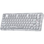Redragon Elf Pro K649 Gasket 78% 82-Keys Mechanical Gaming Keyboard, Transparent Linear Switch, Hot-Swappable, USB-C Wired, BT 3.0/5.0 & 2.4Ghz Connectivity, 3000mAh Battery, White | K649CT-RGB-PRO - Image 4