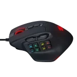 Redragon M811 Aatrox MMO Gaming Mouse,12400Dpi, 15 Programmable Buttons Wired RGB Gamer Mouse w/ Ergonomic Natural Grip Build, 10 Side Macro Keys, Software Supports DIY Keybinds & Backlit - Image 3