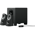 Logitech Z313 2.1 Multimedia Speaker System with Subwoofer, Full Range Audio, 50 Watts Peak Power, Strong Bass, 3.5mm Inputs, PC/PS4/Xbox/TV/Smartphone/Tablet/Music Player - Black - Image 3
