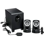 Logitech Z313 2.1 Multimedia Speaker System with Subwoofer, Full Range Audio, 50 Watts Peak Power, Strong Bass, 3.5mm Inputs, PC/PS4/Xbox/TV/Smartphone/Tablet/Music Player - Black - Image 2