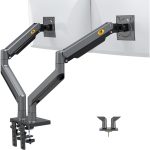 NB North Bayou Dual Monitor Arm Ultra Wide Full Motion Swivel Monitor Mount for 22''-32'' Monitors Load Capacity from 4.4 to 26.4lbs for Each Arm Height Adjustable Monitor Stand G35