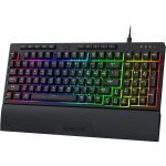 Redragon K515 Shiva Wired RGB Membrane Gaming Keyboard, 98 Keys Mechanical-Feel Keyboard w/Smooth Linear Switch, On-Board Macro & Dedicated Multimedia Keys, Detachable Wrist Rest, Software Supported