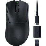 Razer DeathAdder V3 HyperSpeed Wireless 55g Lightweight Advanced 26K Optical Sensor Gen-3 Optical Switches USB C Charging Up to 100 Hr Battery - Black - Image 2