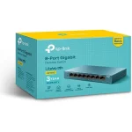TP-Link LS108G 8-Port Desktop/WallMount Gigabit Ethernet Switch/Hub Network Splitter Steel Case