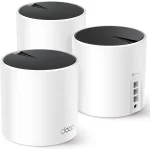 TP-Link Deco X55 AX3000 WiFi 6 Mesh System Covers up to 6500 Sq.Ft. Replaces Wireless Router & Extender 3 Gigabit Ports Per Unit Supports Ethernet Backhaul (3-pack) - Image 2