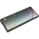 Redragon K673GG-RGB-PRO Ucal Pro Mechanical Keyboard, Wired, Wireless, 84 Basic Keys, USB, Bluetooth, 2.4 GHz Adapter, Full - Anti-Ghosting, Gray/ Black | K673GG-RGB-PRO - Image 4
