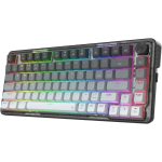 Redragon K673GG-RGB-PRO Ucal Pro Mechanical Keyboard, Wired, Wireless, 84 Basic Keys, USB, Bluetooth, 2.4 GHz Adapter, Full - Anti-Ghosting, Gray/ Black | K673GG-RGB-PRO - Image 2