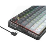 Redragon K673GG-RGB-PRO Ucal Pro Mechanical Keyboard, Wired, Wireless, 84 Basic Keys, USB, Bluetooth, 2.4 GHz Adapter, Full - Anti-Ghosting, Gray/ Black | K673GG-RGB-PRO - Image 5