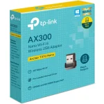 TP-Link Archer TX1U Nano WIFI 6 AX300 Wireless USB Adapter Built-In Antenna, Plug & Play, AP Mode, USB 2.0 Interface, MU-MIMO & OFDMA Support, Black