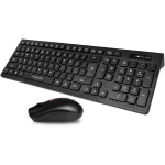 Promate ProCombo-12 Wireless Keyboard & Mouse Combo Sleek Nano USB Receiver Spill-Proof Design 12 Media Keys Arabic / English