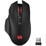 Redragon M656 Gainer Wireless Gaming Mouse, 4000 DPI 2.4Ghz Wireless Mouse w/ 5 DPI Levels, 7 Macro Buttons, Red LED Backlit & Pro Software/Drive Supported, for PC/Mac/Laptop - Image 2