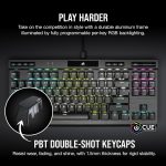 CORSAIR K70 RGB TKL – Champion Series Tenkeyless Optical-Mechanical Gaming Keyboard - OPX RGB Optical- Mechanical Keyswitches,LINEAR & HYPER-FAST Black - Image 4