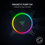 Razer Hanbo Chroma 360mm All-In-One Liquid Cooler aRGB Pump Cap Quiet Powerful aRGB Fans Silent PWM Fan RGB Chroma - Image 5