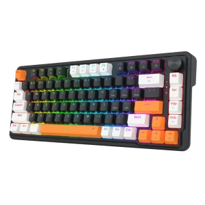 REDRAGON LANDSHAKER K714 MAGNETIC HALL EFFECT 75% 81 KEYS HYPER FAST ACTUATION MAGNETIC SWITCHRAPID TRIGGER TECHNOLOGY KNOB CONTROL WIRED MECHANICAL KEYBOARD