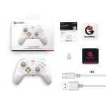 GameSir Cyclone 2 Wireless Controller – 1000Hz Polling Rate, TMR Joysticks, Hall/Micro 2-in-1 Triggers for PC/Switch/Android/iOS, PC Gaming Controller with Charging Dock , White | CYCLONE 2 - Image 4