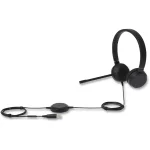 NXT Technologies UC-2000 Wired Headset Over-the-Head w/ Noise-Cancelling Microphone USB In-Line Controls PC/Mac/Laptop - Black - Image 4